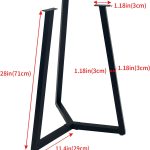 Metal table legs industrial style
