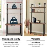 Industrial pipe metal table and chair set