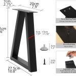 Metal table legs industrial style