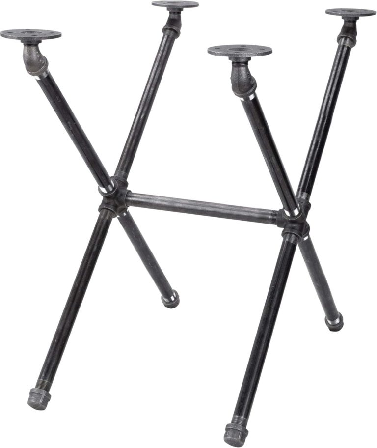 Industrial pipe metal table and chair set