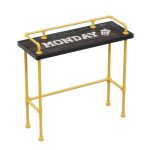 Industrial pipe metal table and chair set